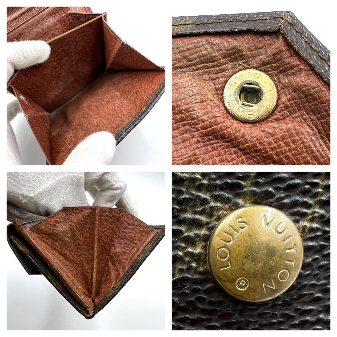 LV ルイヴィトン 財布 モノグラム Wホック折り財布