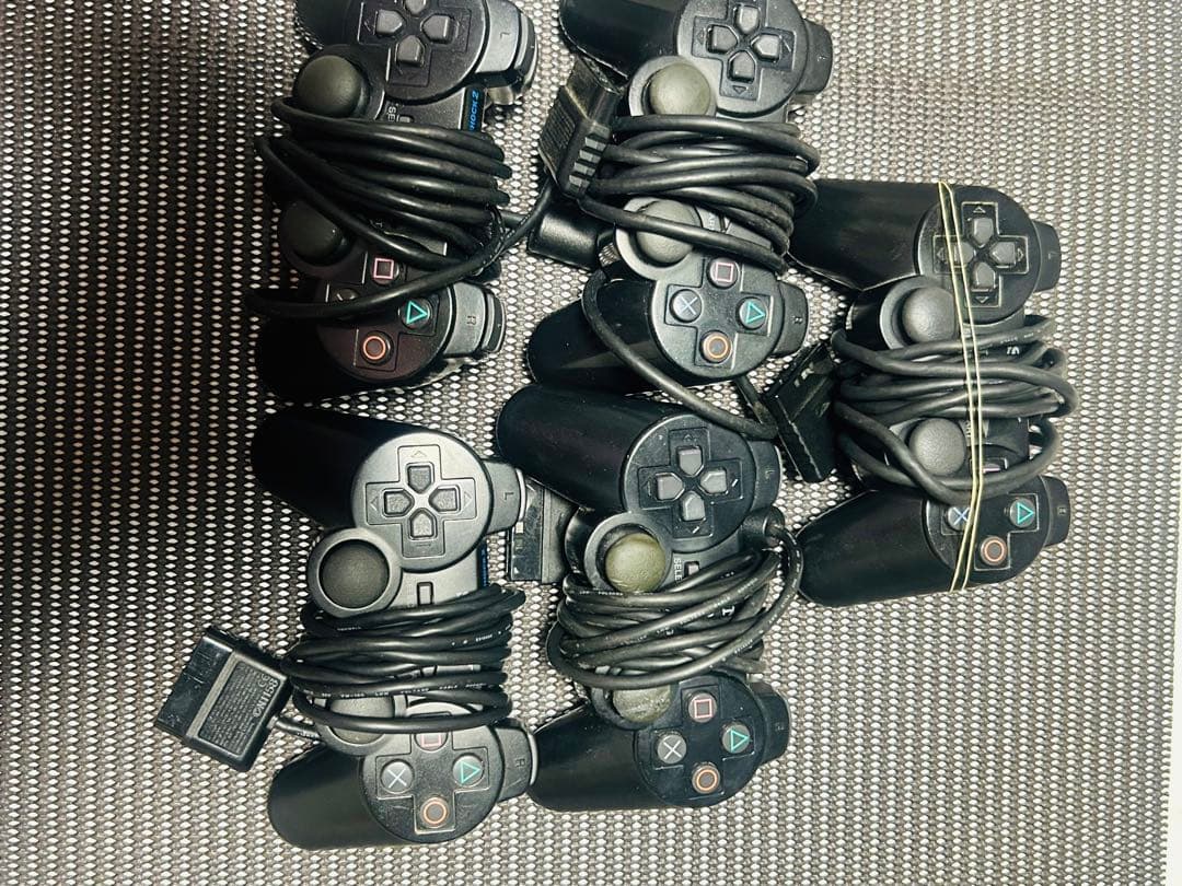 PS2本体 コントローラー5台セットやや傷や汚れあり AR_KOOLFOOD_TN
