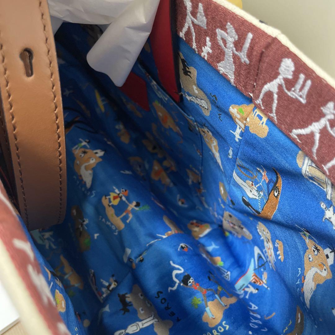 ラスト1点！新品未使用 クリスチャンルブタン 刺繍トートバッグ