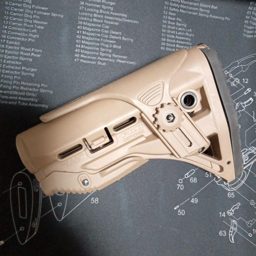 FAB defenceタイプ　m4　ストック　タンカラー