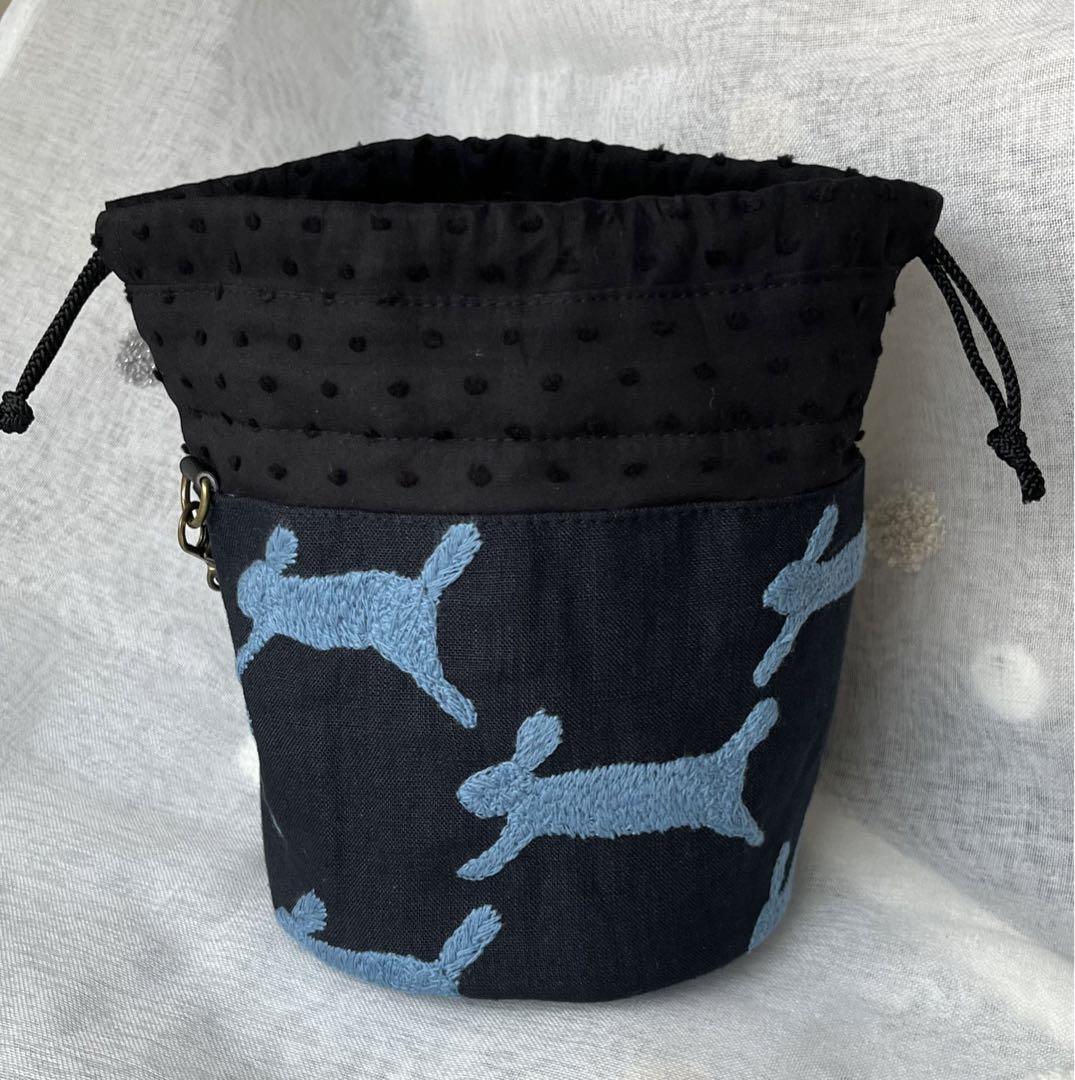 ☆mi＊様☆ スープジャーケース、Ｍサイズボトルケース ru-navy