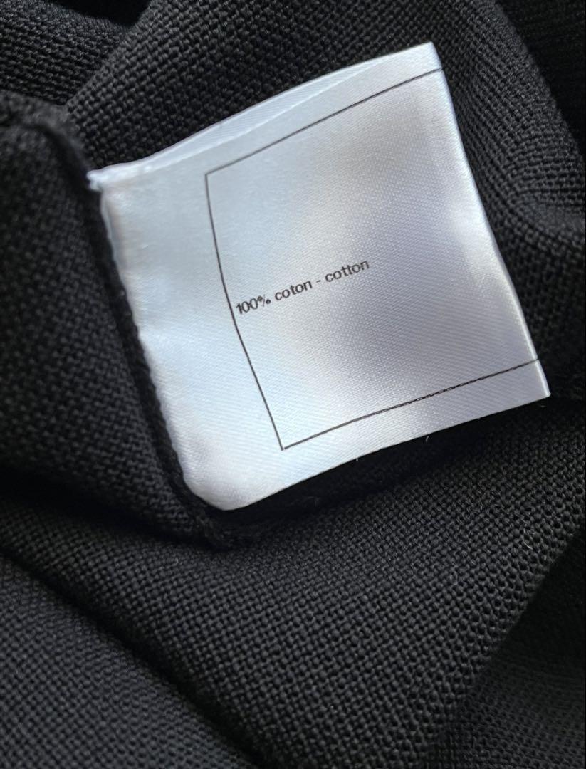 CHANEL ブラック ストライプニット 半袖