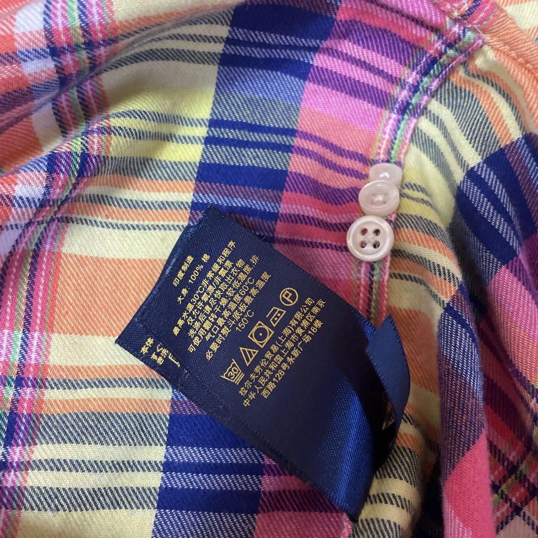 美品　ラルフローレン　Ralph Lauren 長袖シャツ160 マルチカラー Ralph Lauren - ラルフローレン チェック 長袖 シャツ