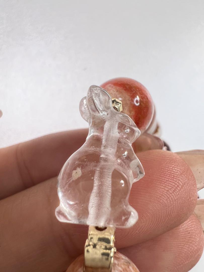 ☆展☆再販不可❀一点もの❀ピンクガーデンクォーツ×アラシャン