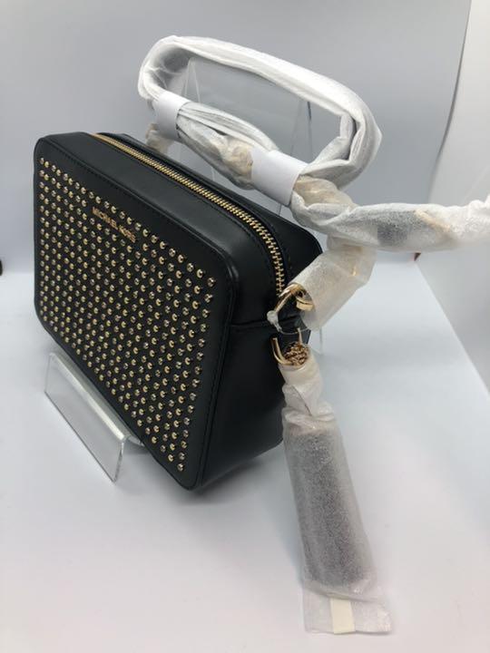 超激得豊富な 即日発送 JET SET MD CAMERA BAG スタッズ 5XFES-m26914869362 マイケルコース 正規店