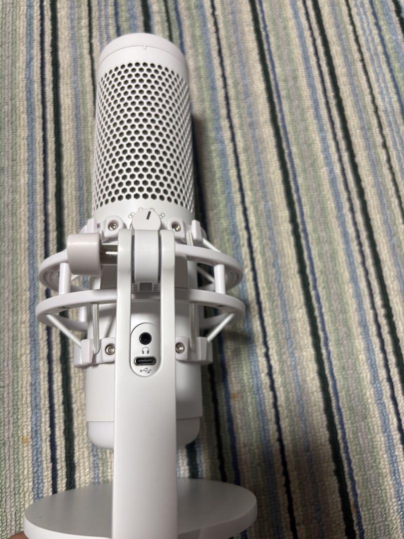HyperX QuadCast S スタンドアロンマイク ホワイト