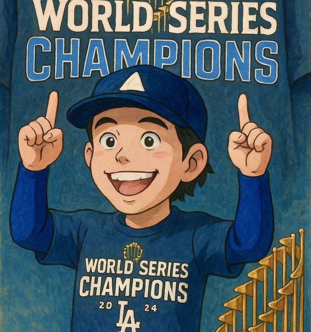 大谷翔平　ボブルヘッド　Tシャツ 2024年ワールドシリーズチャンピオンセット