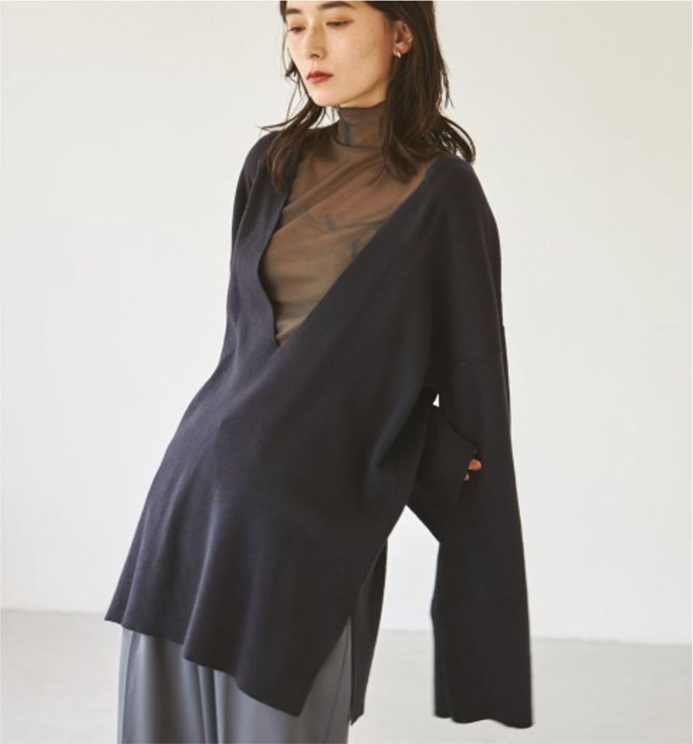 washed vneck knit todayful - メルカリ
