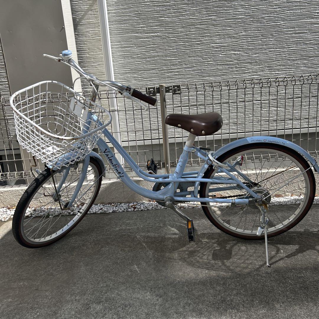 引き取り限定]キッズ自転車 20インチ 水色