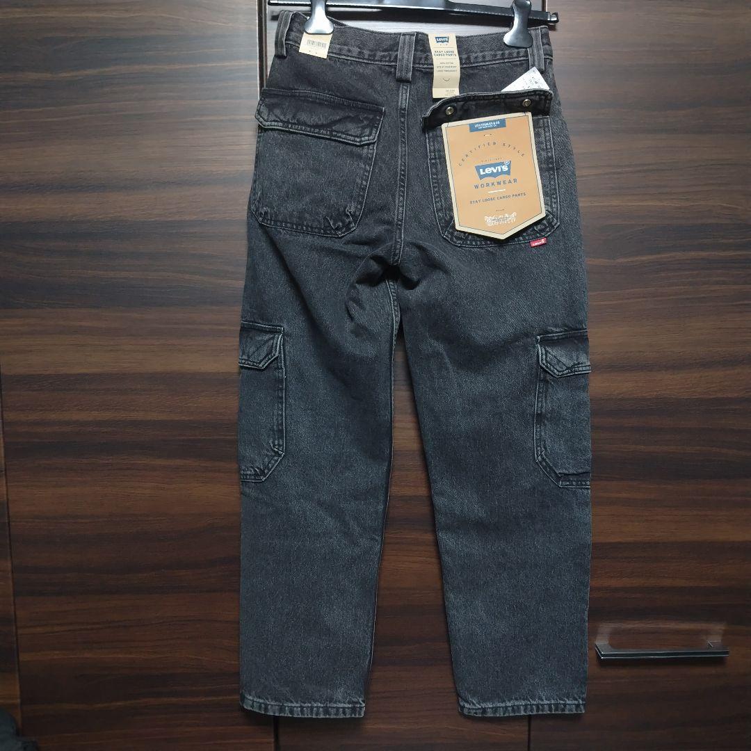 【未使用】リーバイス STAY LOOSE カーゴ　W29 L30 ブラック