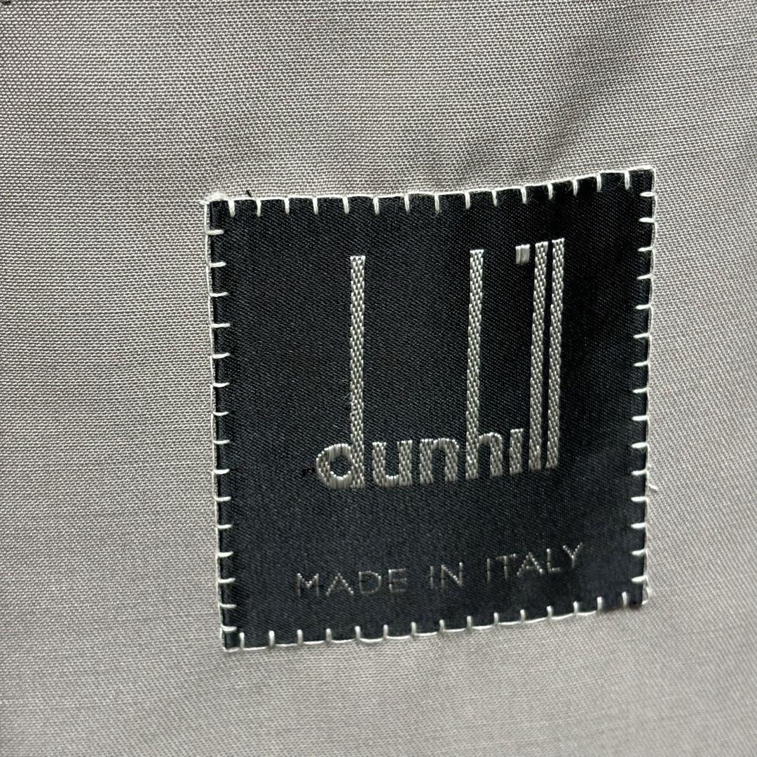 極美品　dunhill グレー トレンチコート　春コーデ　高級ブランド