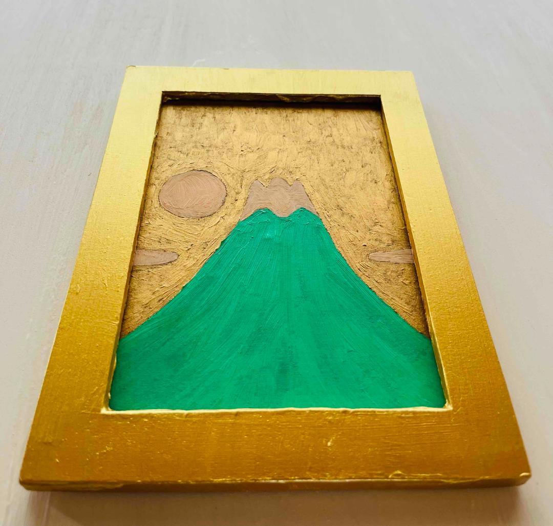 59%以上節約 開運画 エメラルド富士 E 原画 油彩画 壁掛け i9tmg.com.br
