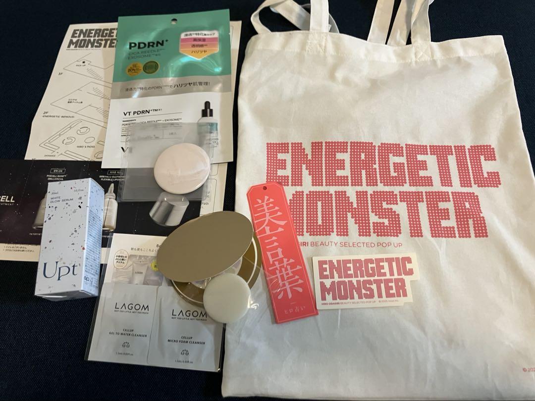 トートバッグ全種＋サンプルギフト ENERGETIC MONSTER 小田切ヒロ 小田切ヒロENERGETIC MONSTERバッグ ウプトホワイトグロウセラム