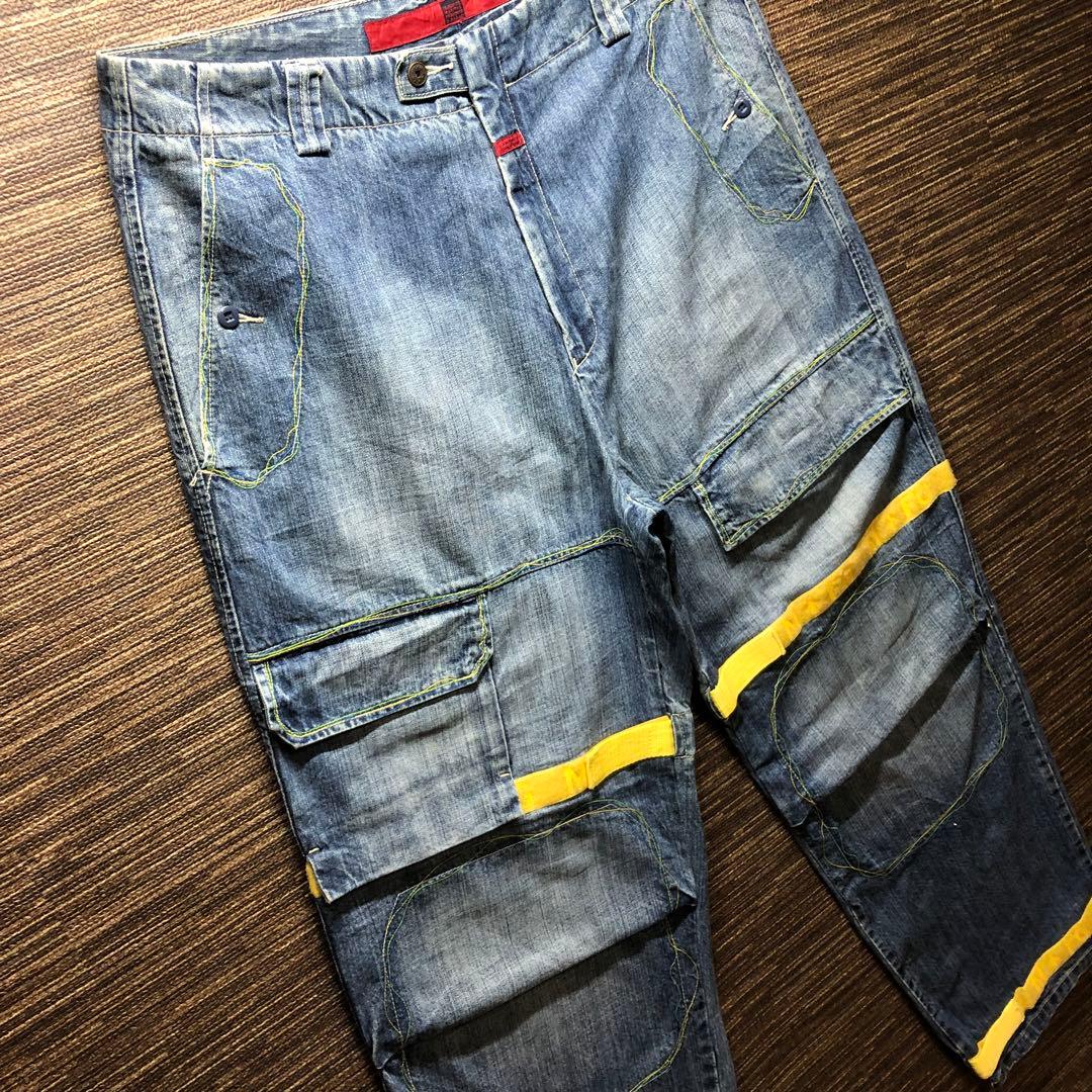 MARITHÉ FRANÇOIS GIRBAUD シャトルパンツ 黄色　Y2K