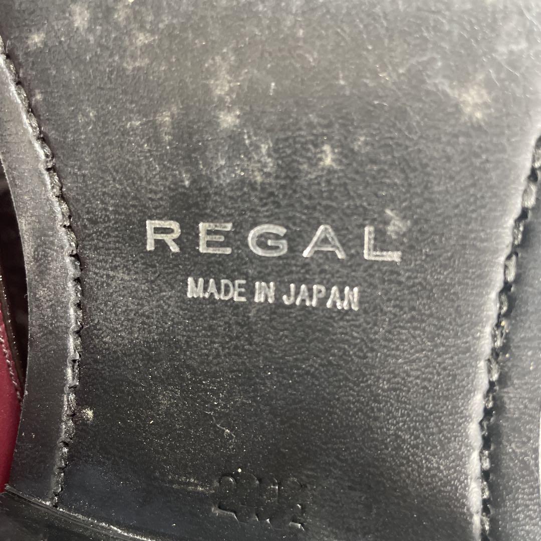 REGAL バーガンディ レースアップシューズ24.5 ストレートチップ
