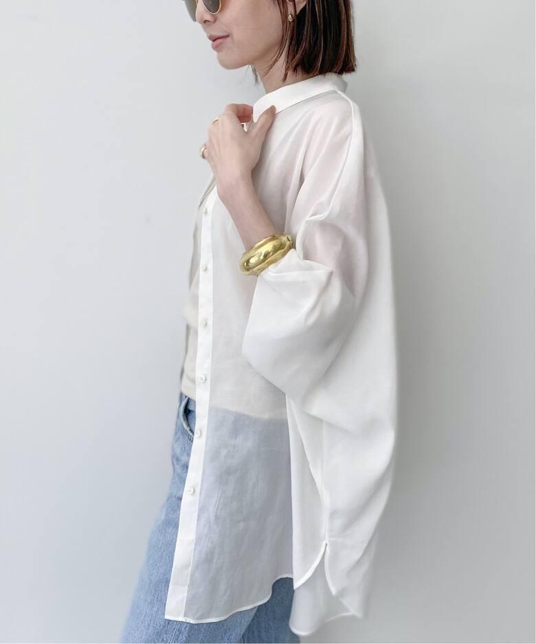 22SS アパルトモン Dolmansleeve Sheer Blouse