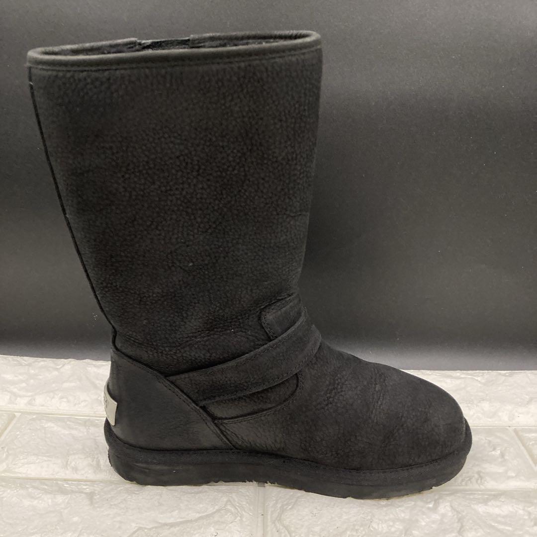 【良品】UGG アグオーストラリア サッター エンジニアブーツ シボ革 23