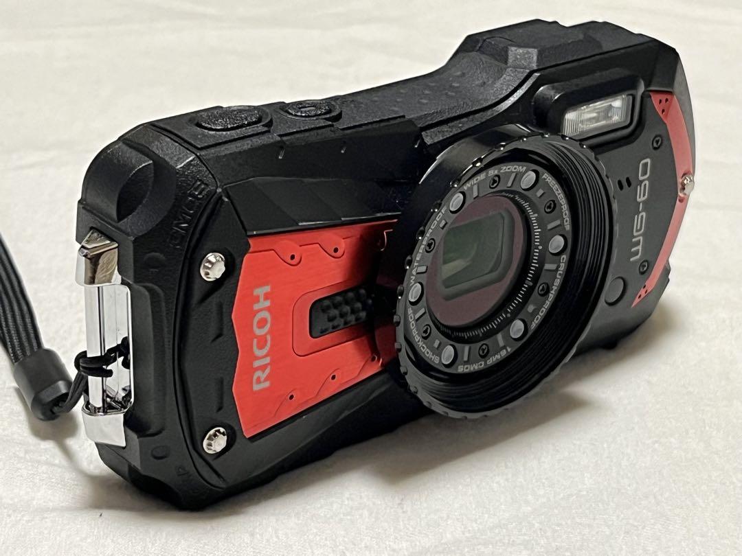 ＲＩＣＯＨ　デジタルカメラ　ＷＧ－６０　レッド　防水　耐衝撃　デジカメ　リコー