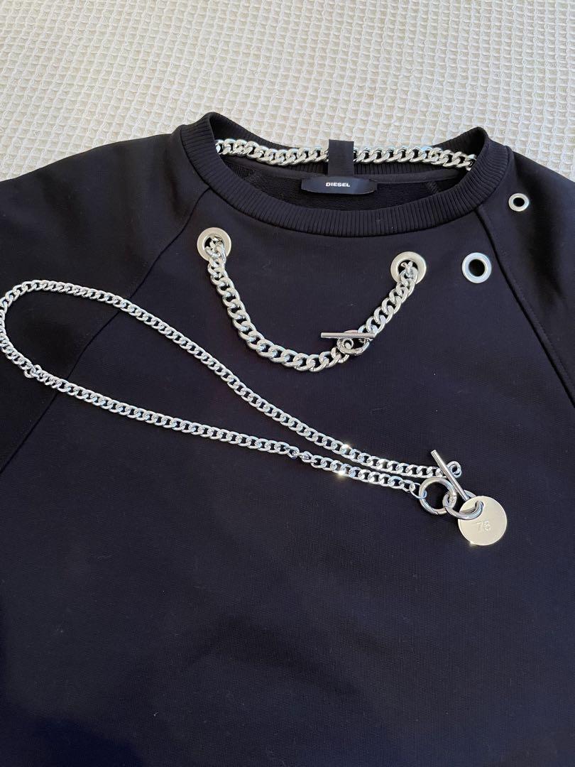 お値下げしました✨DIESEL チェーンアクセサリー付きスウェット