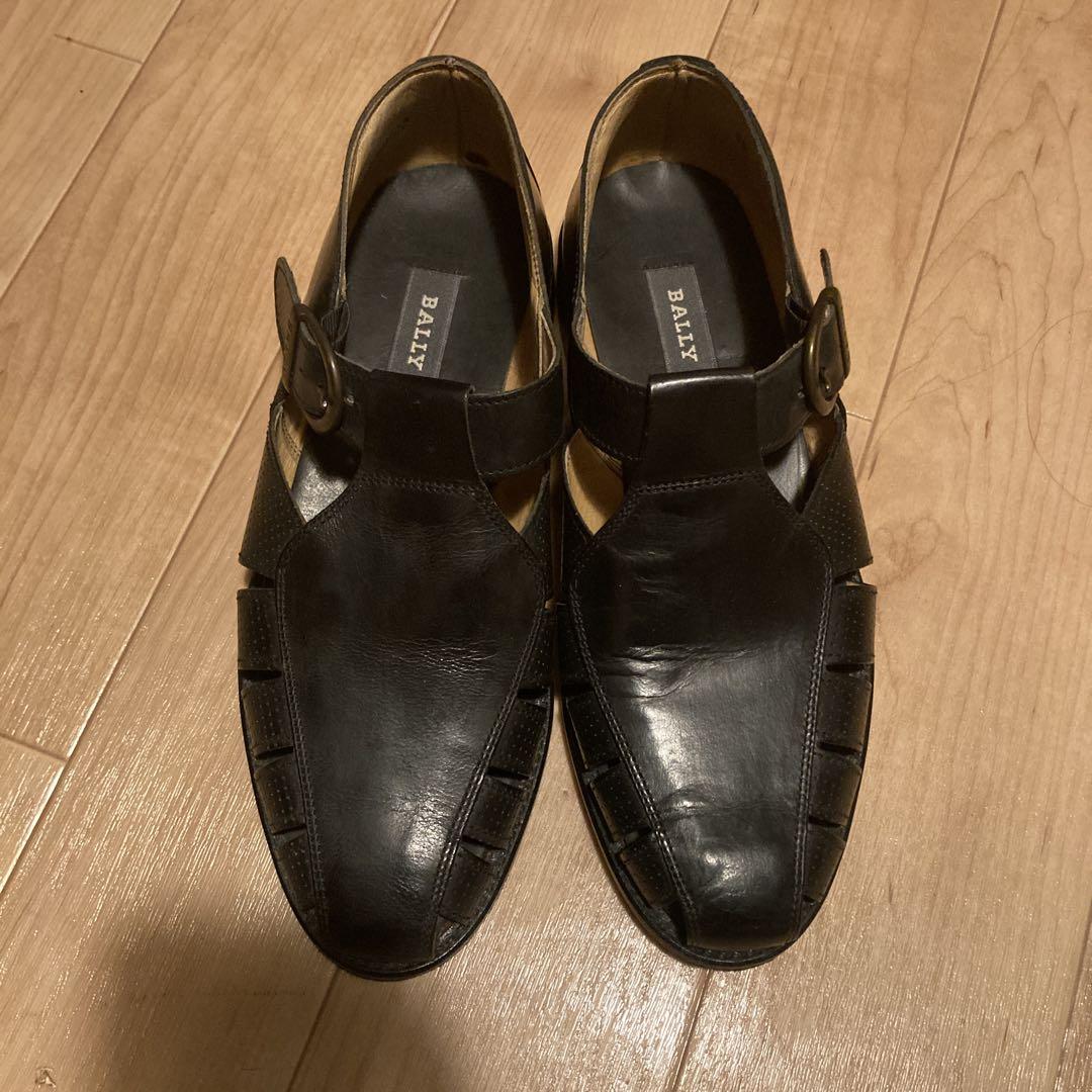 BALLY SALAZARブラック サンダル 39MADE in ITALY