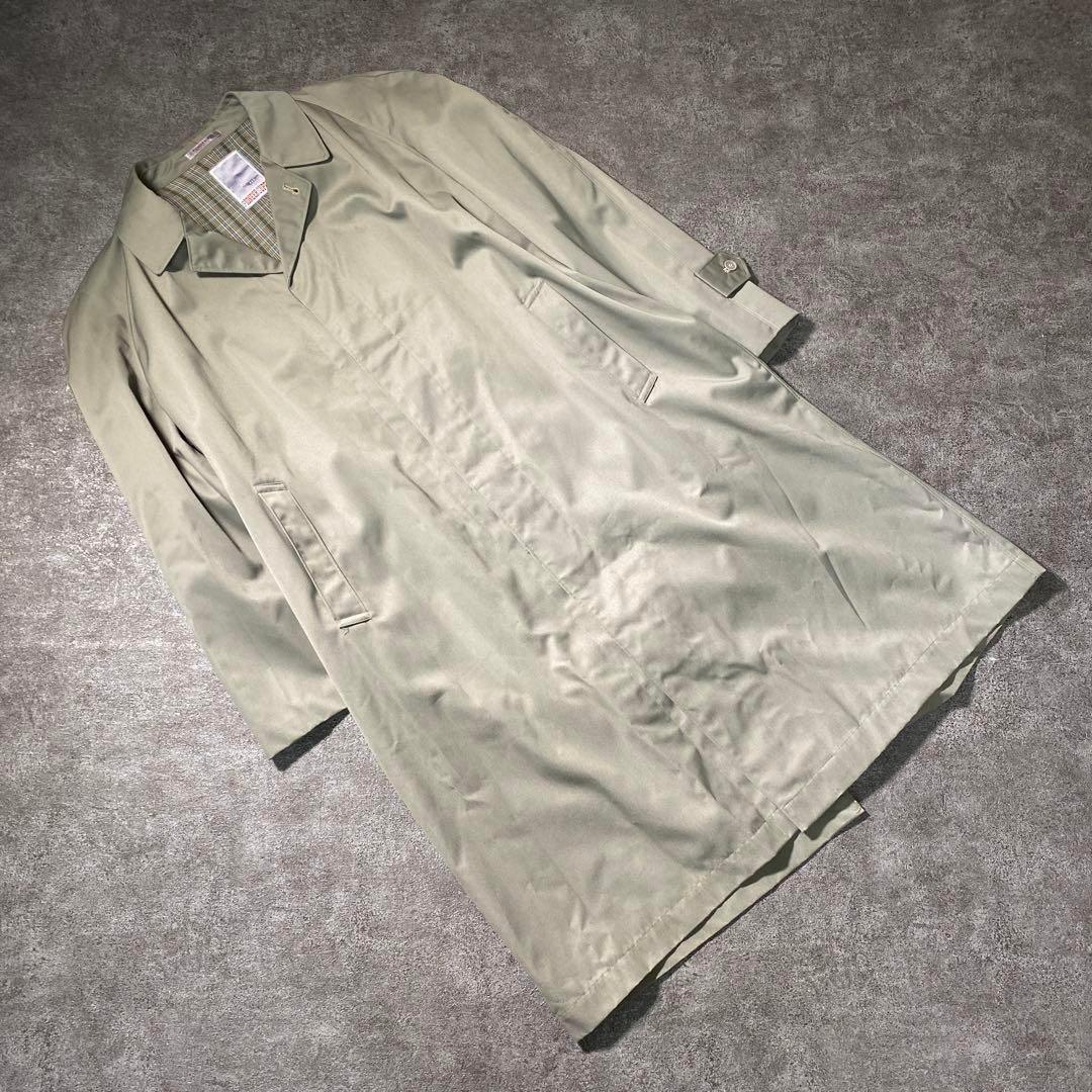 ZAS7 トレンチコート　ビジネスコート　ロング　グレー　古着