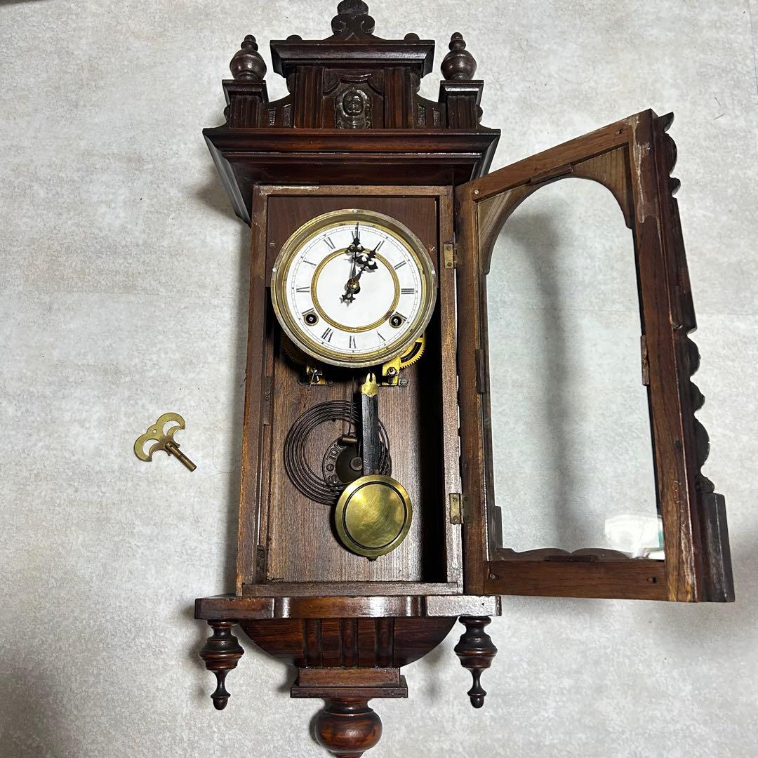 掛時計 柱時計 ゼンマイ式 ボンボン時計 レトロ アンティーク 稼動品目立った傷や汚れなし NEXPOTALLINN_EU