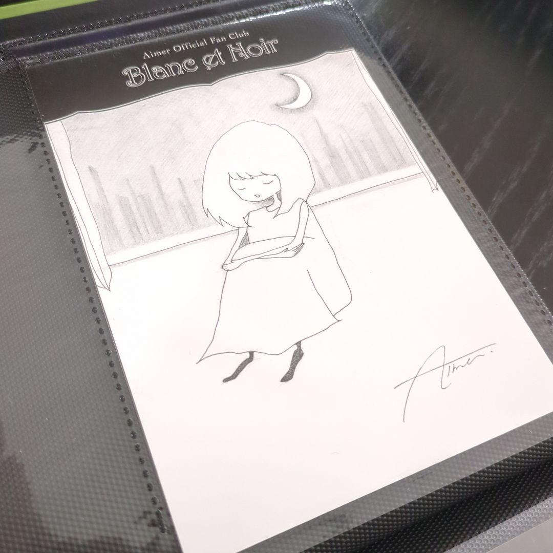 Aimerグッズ 非売品 ■ 本人描き下ろしポストカード ■ サイン入 ★希少★