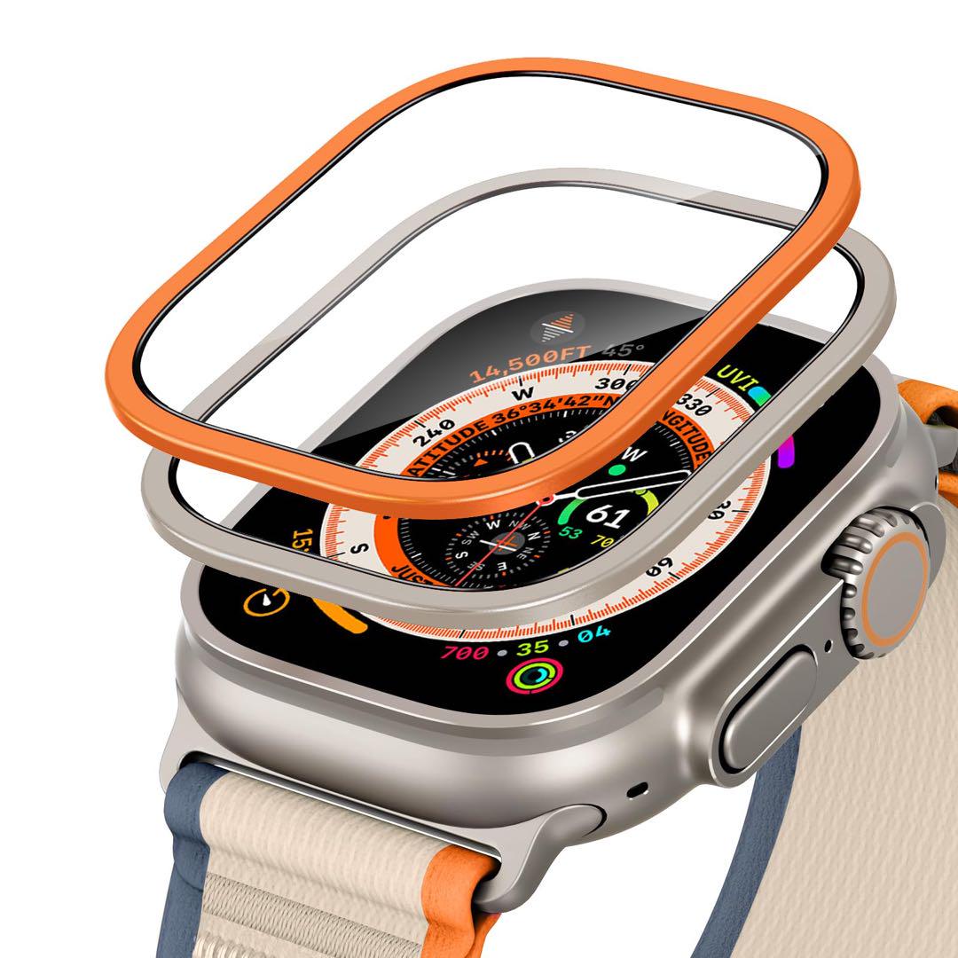 AppleWatch Ultra2 /Ultra1 フィルム スチール　オレンジ