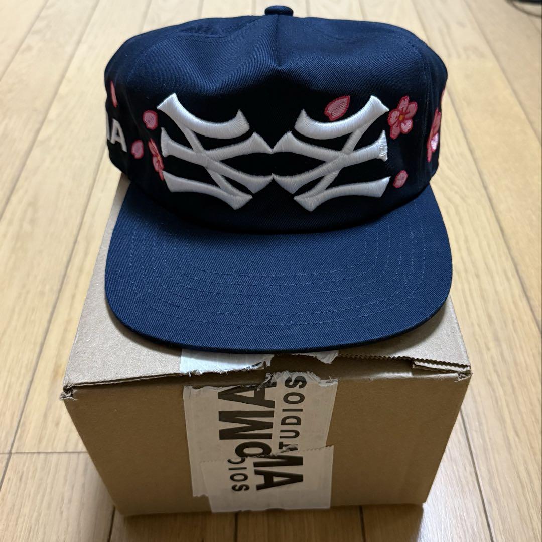 【oMA STUDIOS】NY NY CHERRY BLOSSOM HAT ハット NY NY CHERRY BLOSSOM HAT (BLUE) – oMA Studios