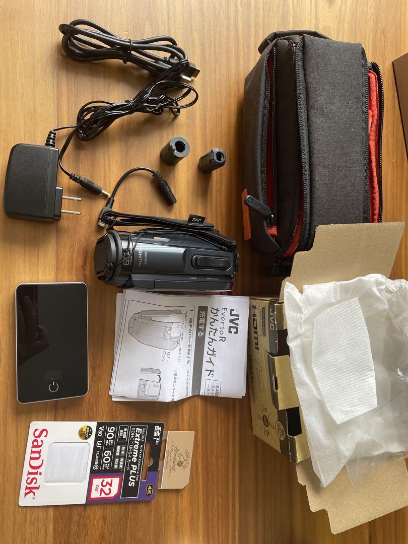 VictorJVC ビデオカメラ EverioR GZ-R470-Hグレー中古
