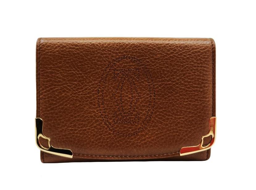 未使用品！Cartier【カルティエ】マルチェロ レザー カードケースウォレット