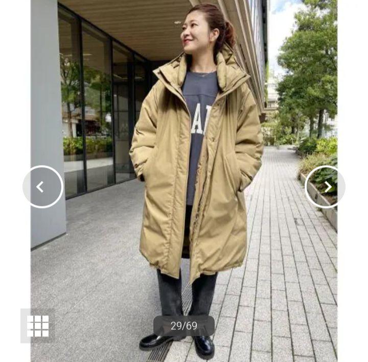Spick & Span 撥水フーデッドダウンコート ベージュ 38卸売り