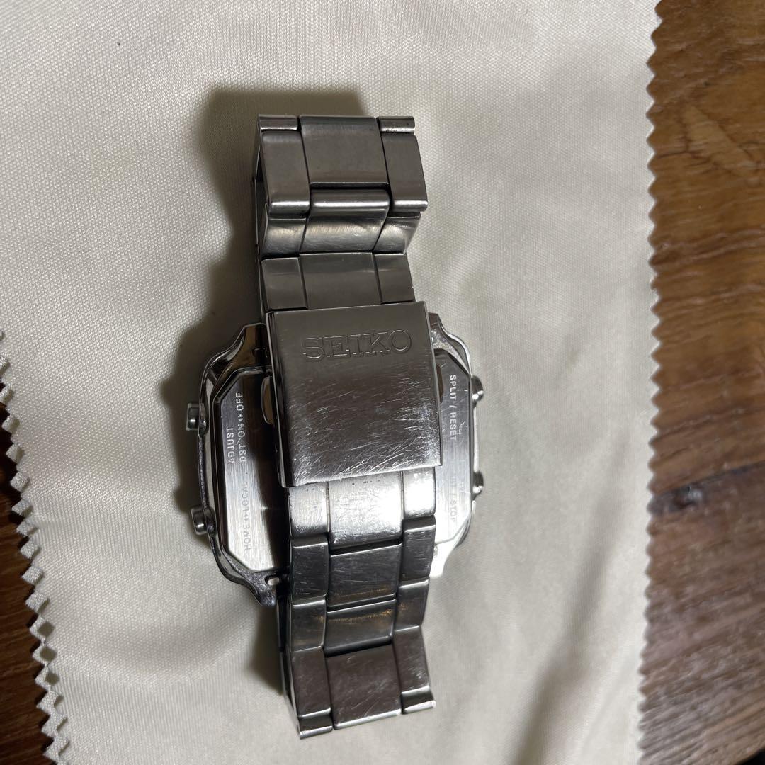 SEIKO デジタル ソーラー 電波 腕時計 S760-0A0