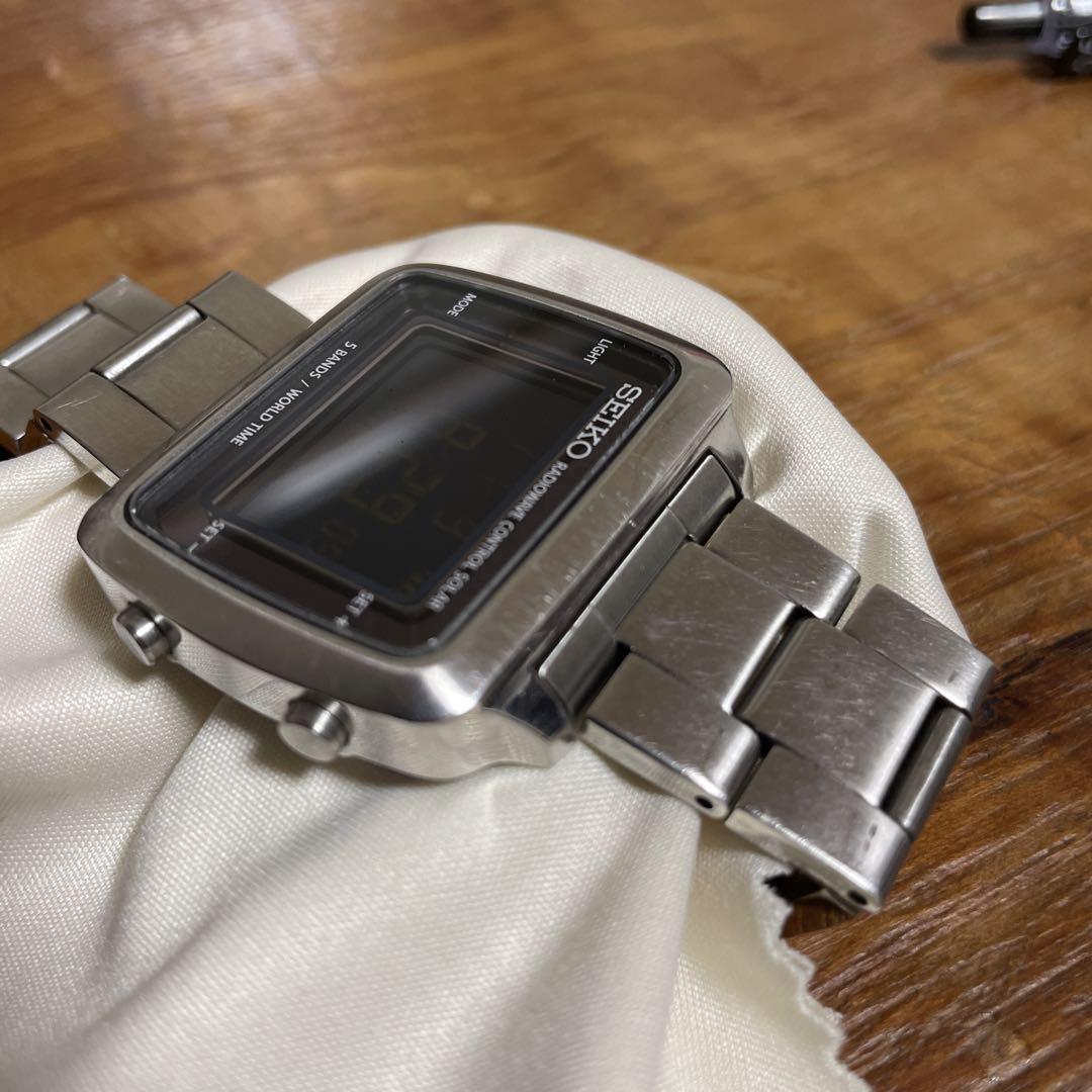 SEIKO デジタル ソーラー 電波 腕時計 S760-0A0