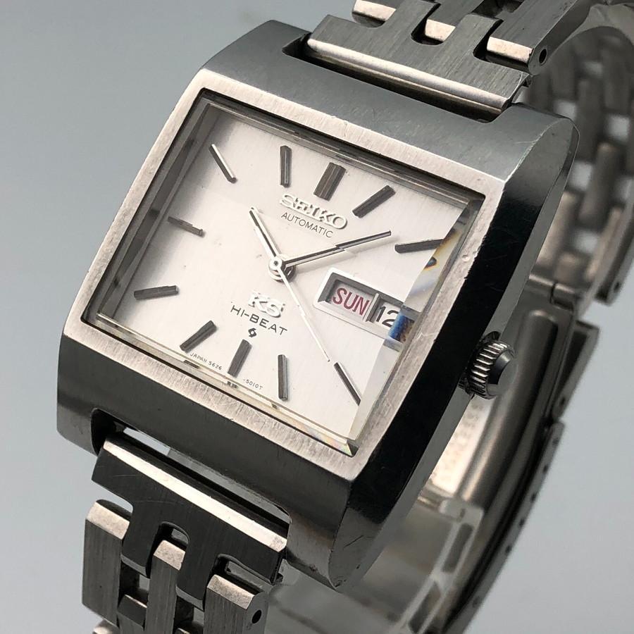 【OH済】SEIKO キングセイコー カレンダー スクエア 自動巻き ビンテージ