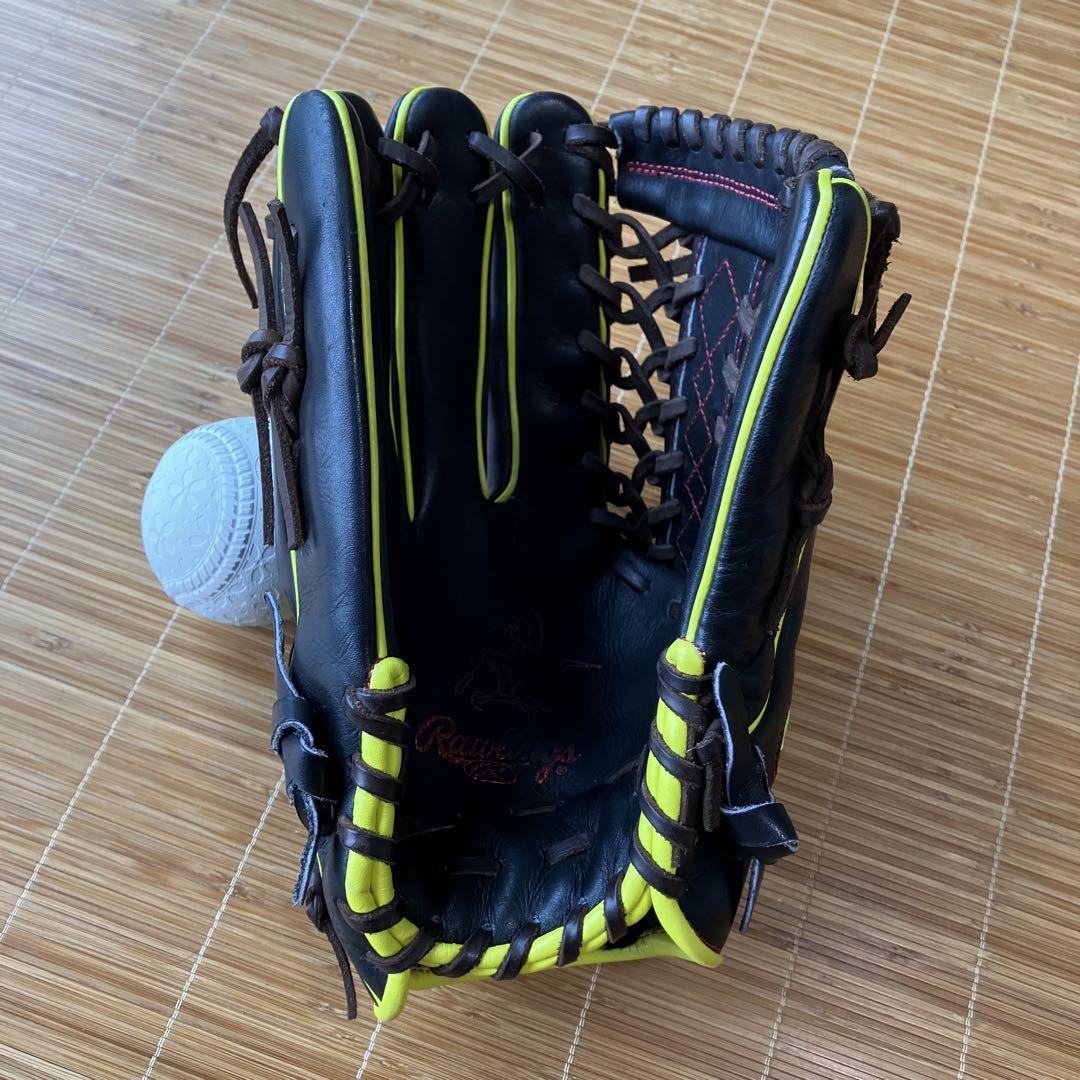 【美品】ローリングス Rawlings 軟式　グローブ　外野手　左投げ