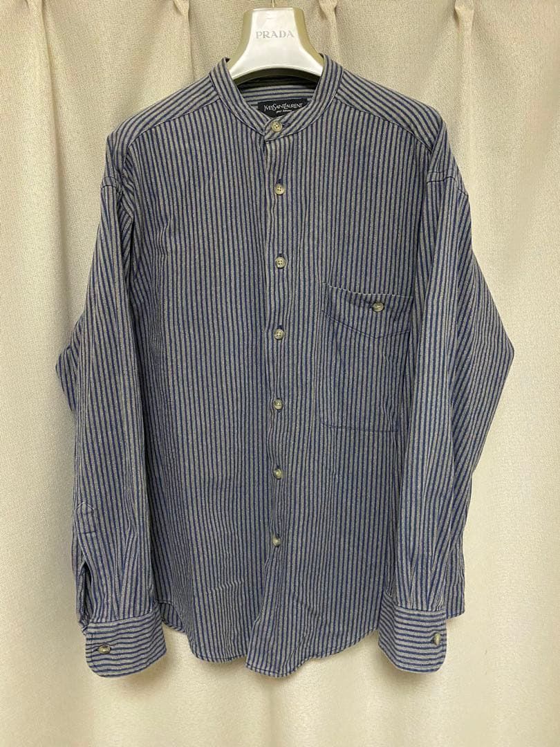 Yves Saint Laurent ストライプシャツ 80’s 90’sM Yves Saint Laurent