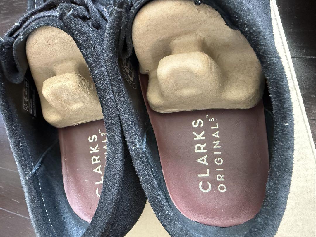 CLARKS ORIGINALS Wallabee ブラックスエード 8½ G