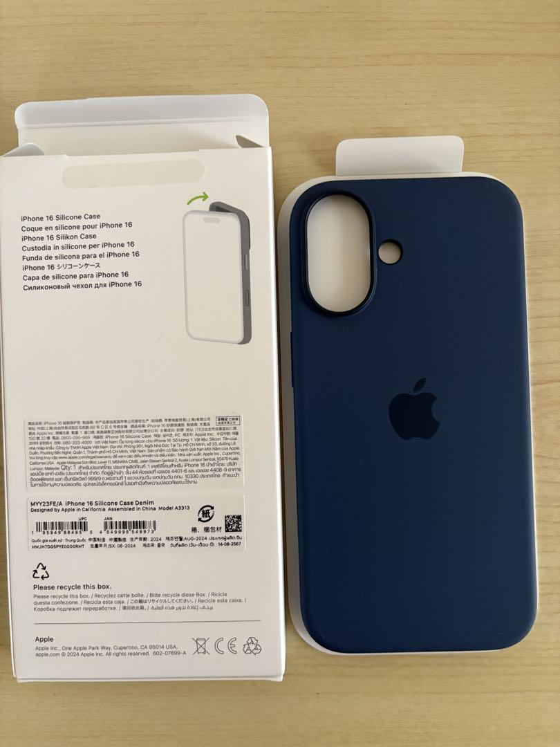 iPhone16 シリコンケース デニム MagSafe 純正
