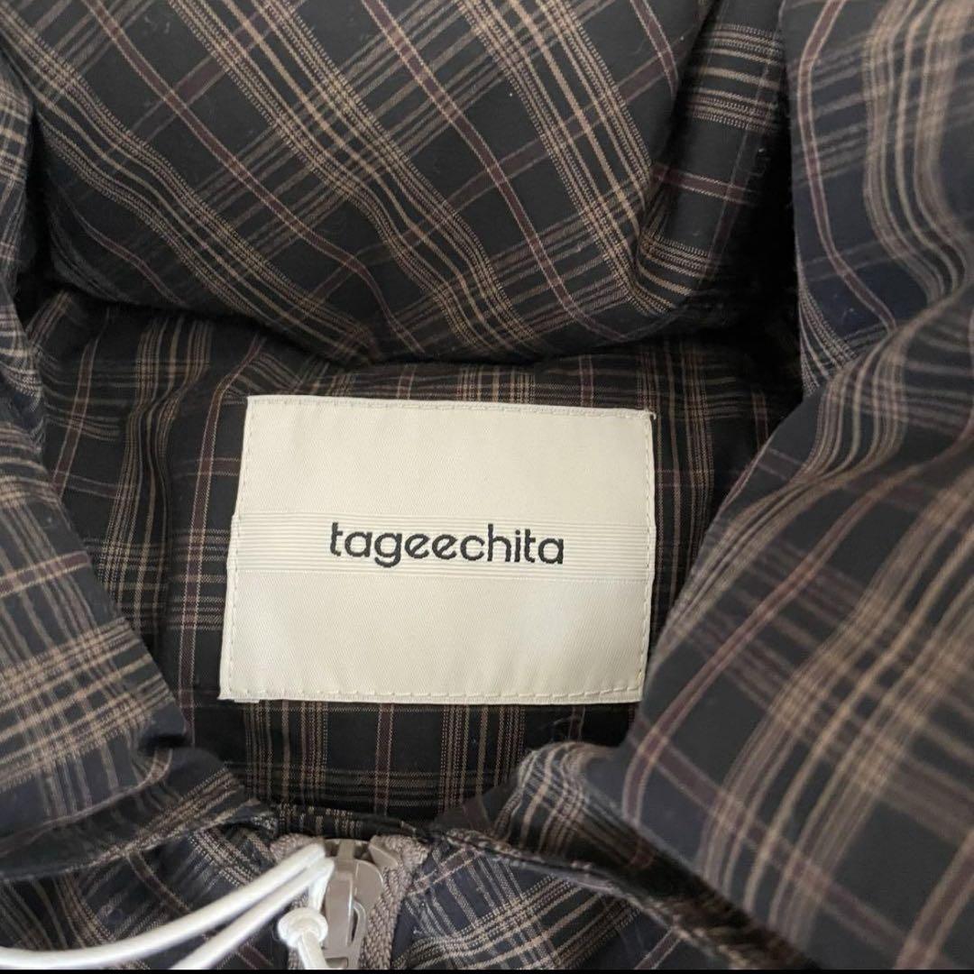 tageechita Sサイズ　ダークチェックラペルダウン
