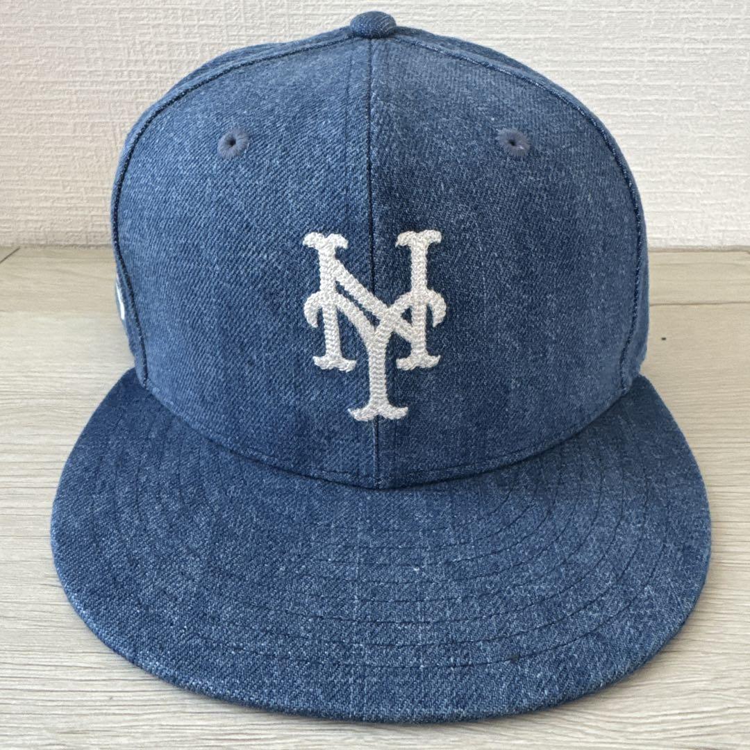 New era ニューヨークメッツ 59fifty ウォッシュドデニムキャップ