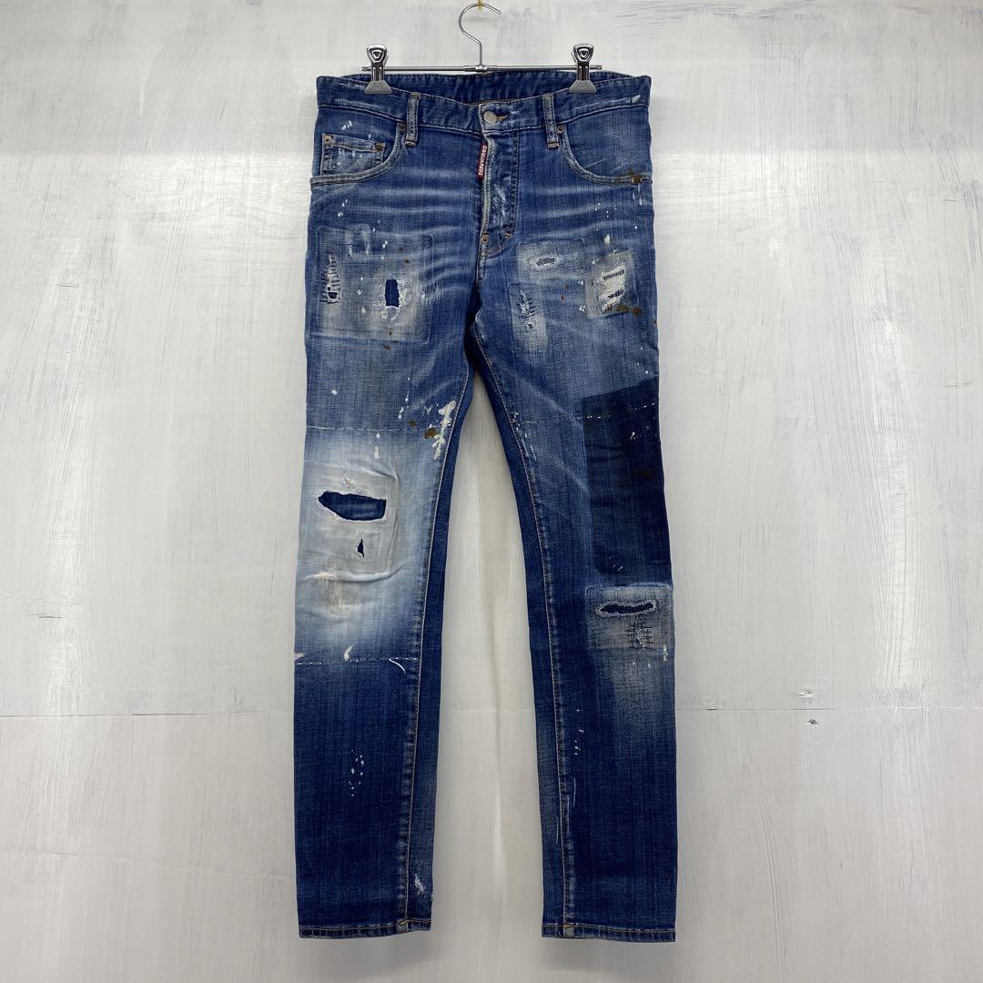 67◇DSQUARED2 18AW ダメージ加工デニムパンツ TS0716-12