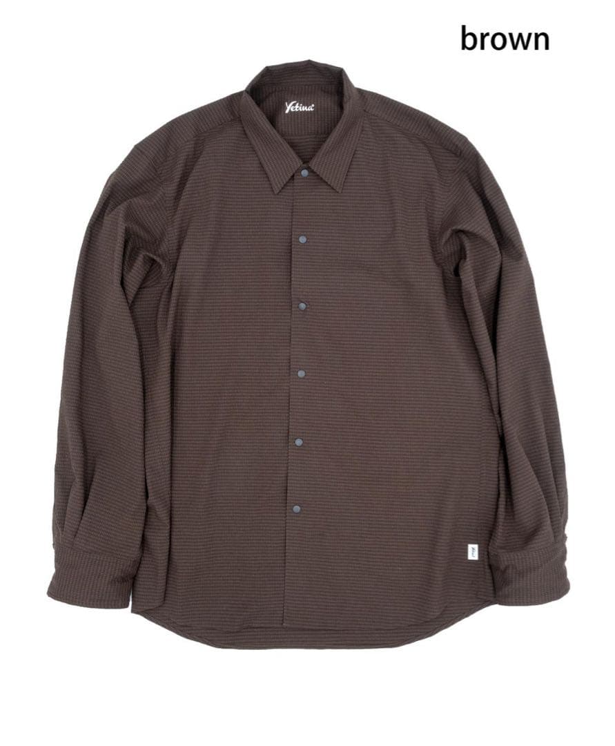 yetina イエティナ Worsley shirt brown L