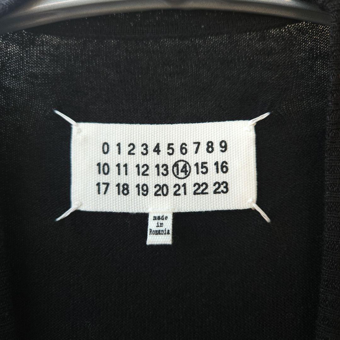 17SS Maison Margiela エルボーパッチカーディガン ブラック