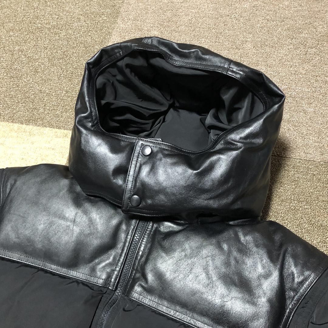 ADERERROR 21AW レザー切替 ダウンジャケット アーダーエラー