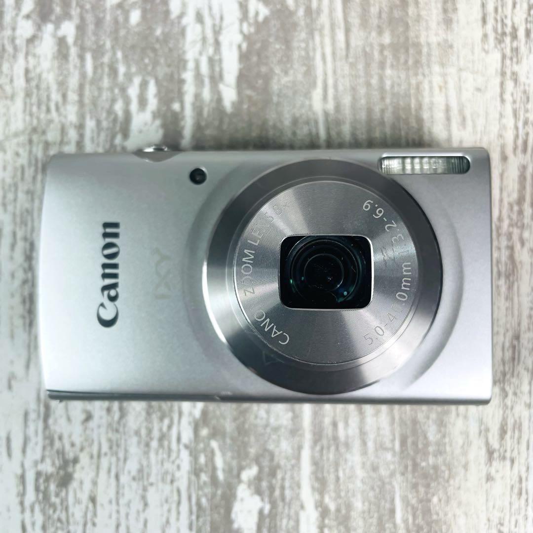 【美品】Canon デジタルカメラ IXY 180 シルバー 光学8倍ズーム