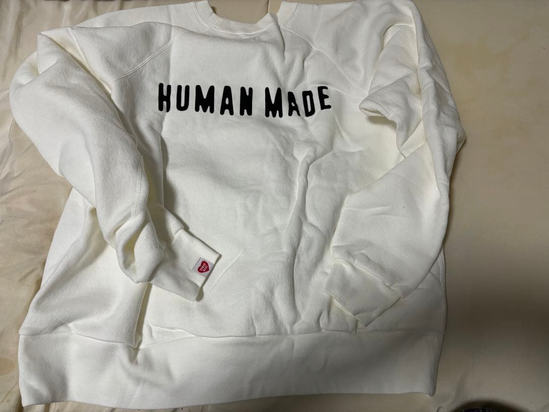 HUMAN MADE ホワイト スウェット XL