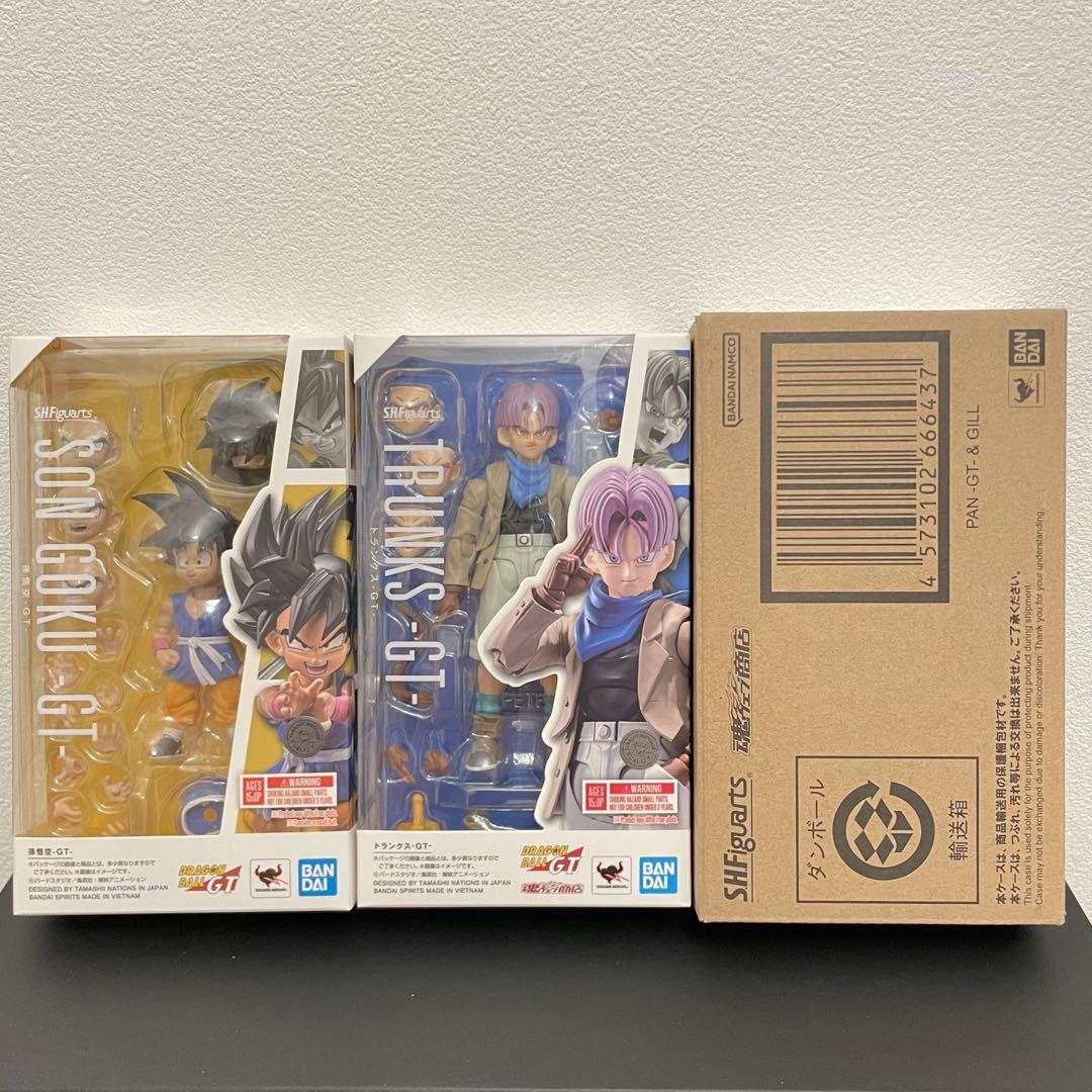 s.h.figuarts ドラゴンボールGT 孫悟空　トランクス　パン　ギル