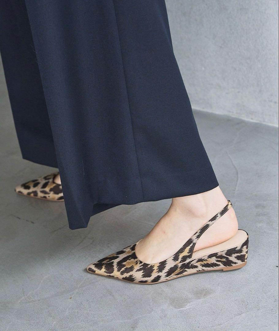 ポインテッドスリングバックウェッジ　Le Talon