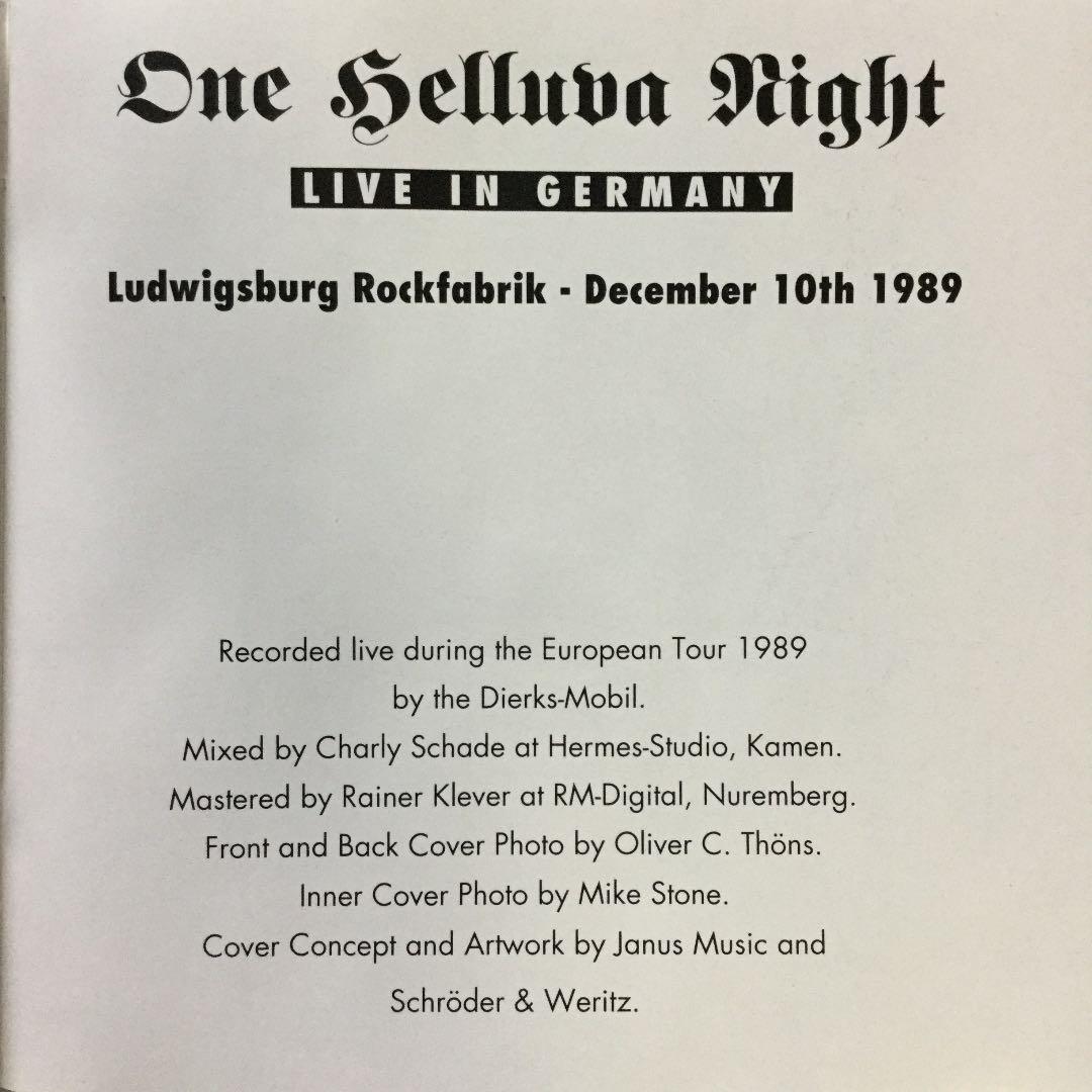 Demon/ One Helluva Night-Live In Germany